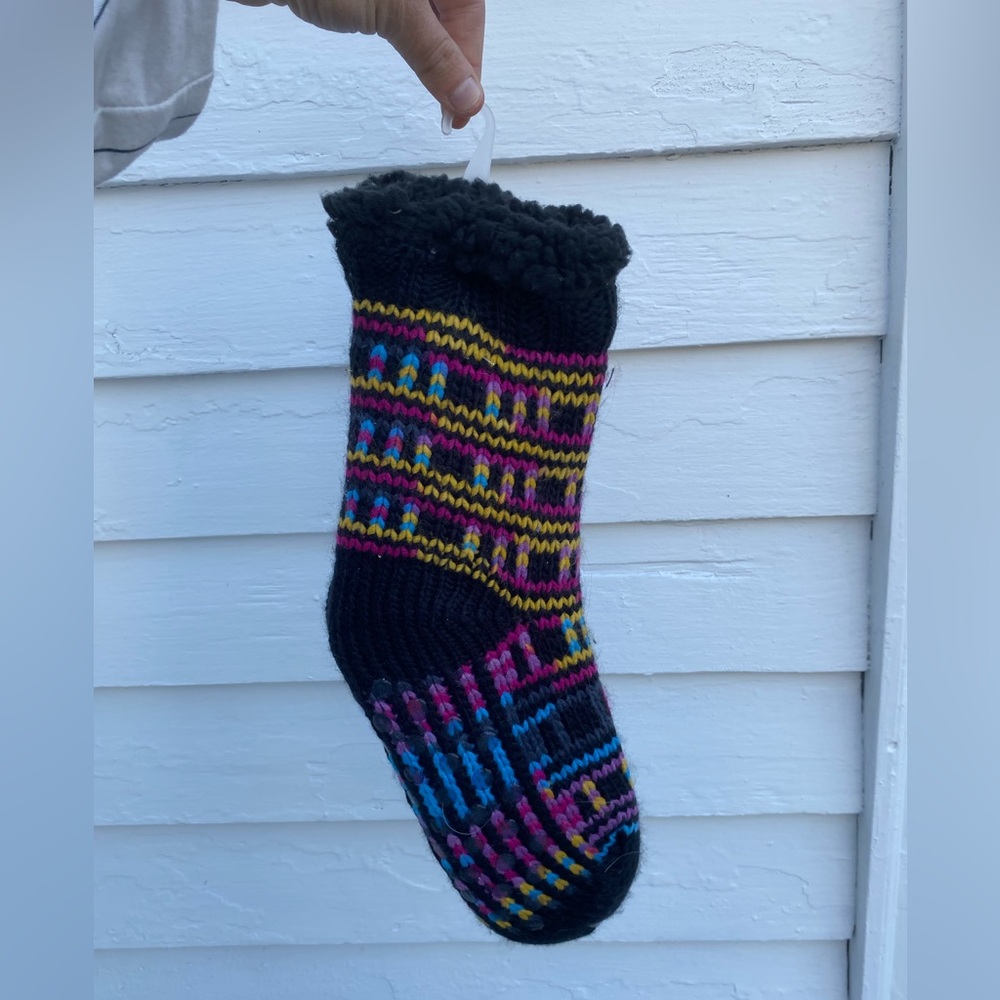 Colorful Knit Sock with Pattern